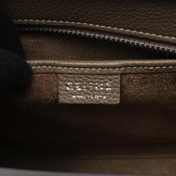 Celine Luggage Nano Shopper Handbag, Leather, Women's, Gray - Picture 4 of 8